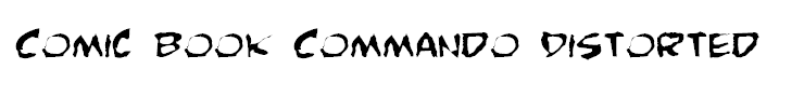 Comic Book Commando Distorted