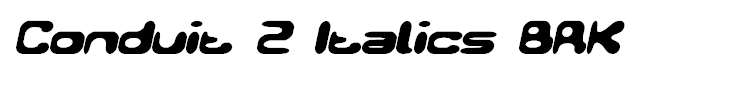 Conduit 2 Italics BRK
