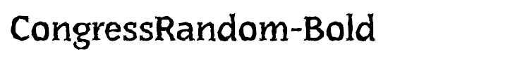 CongressRandom-Bold
