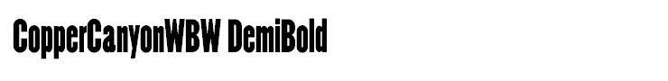 CopperCanyonWBW DemiBold