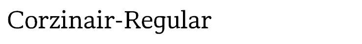 Corzinair-Regular
