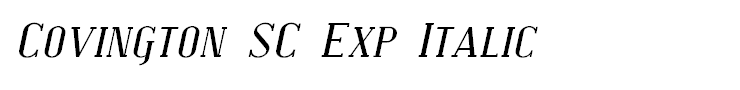 Covington SC Exp Italic