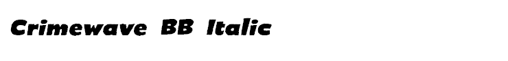 Crimewave BB Italic