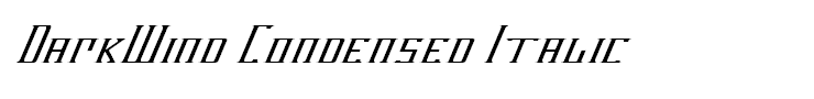 DarkWind Condensed Italic