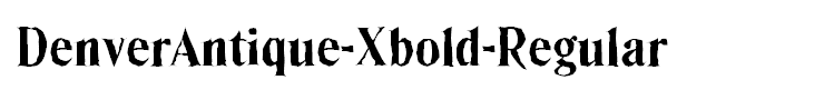 DenverAntique-Xbold-Regular