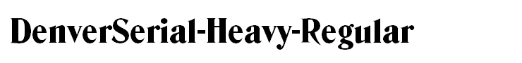 DenverSerial-Heavy-Regular
