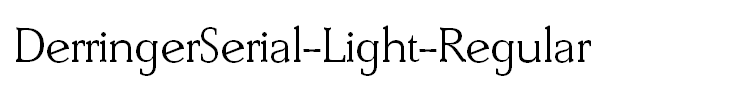 DerringerSerial-Light-Regular