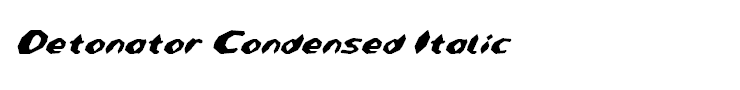 Detonator Condensed Italic
