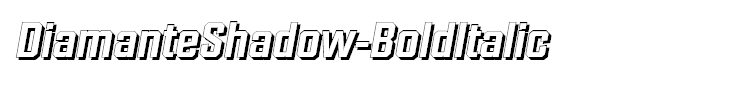 DiamanteShadow-BoldItalic