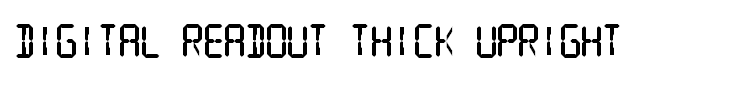 Digital Readout Thick Upright