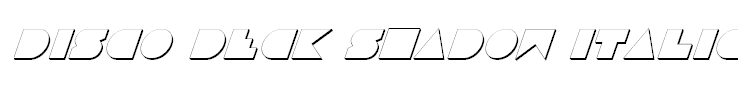 Disco Deck Shadow Italic