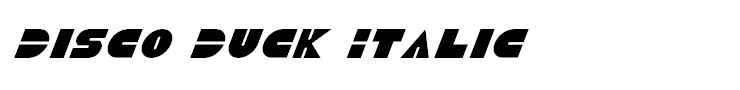 Disco Duck Italic