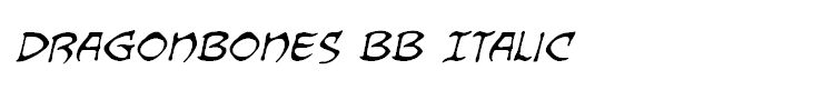 Dragonbones BB Italic