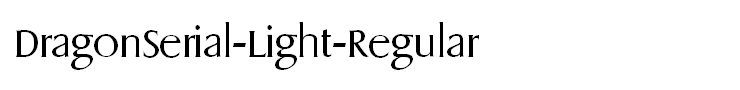DragonSerial-Light-Regular