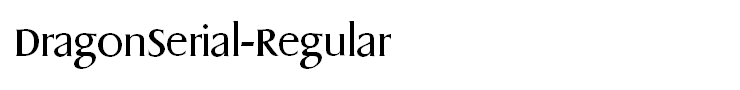 DragonSerial-Regular