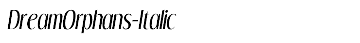 DreamOrphans-Italic
