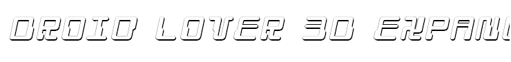 Droid Lover 3D Expanded Italic