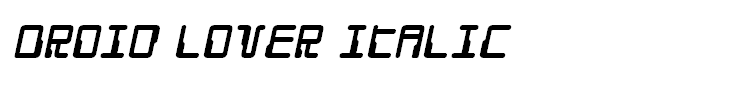 Droid Lover Italic