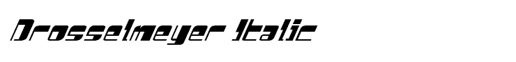 Drosselmeyer Italic