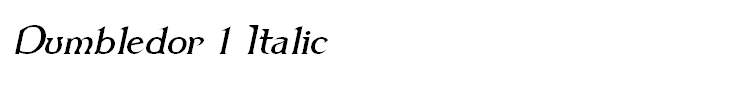 Dumbledor 1 Italic