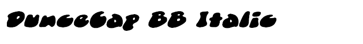 DunceCap BB Italic