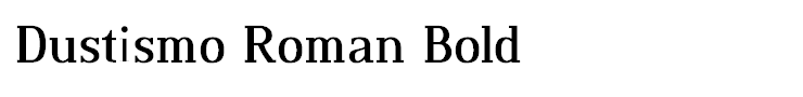 Dustismo Roman Bold