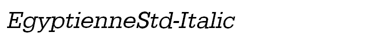 EgyptienneStd-Italic