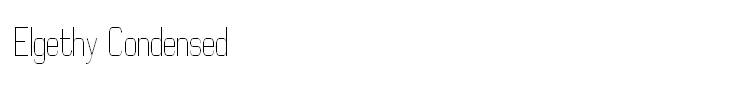 Elgethy Condensed