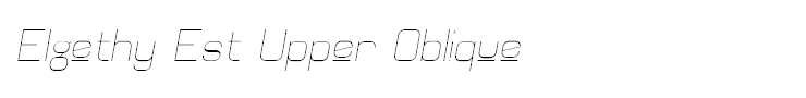 Elgethy Est Upper Oblique