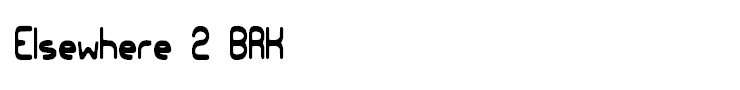 Elsewhere 2 BRK
