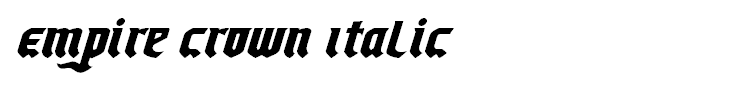 Empire Crown Italic
