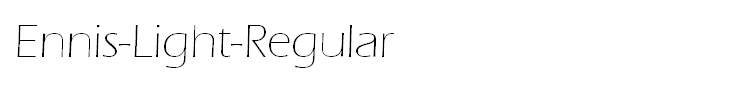 Ennis-Light-Regular