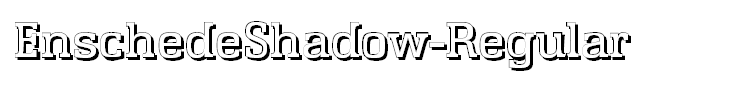 EnschedeShadow-Regular