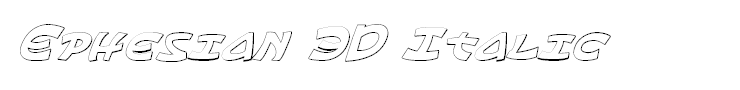 Ephesian 3D Italic