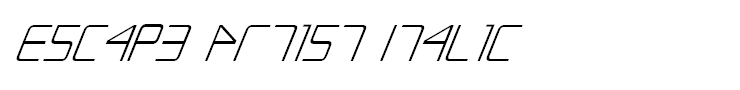 Escape Artist Italic