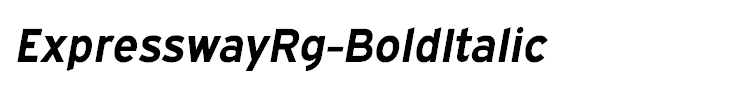 ExpresswayRg-BoldItalic