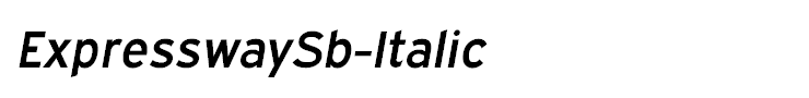 ExpresswaySb-Italic