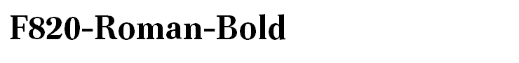 F820-Roman-Bold