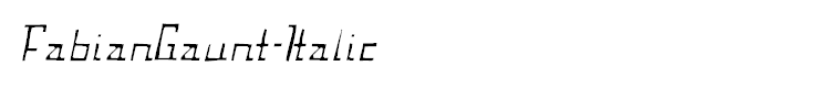 FabianGaunt-Italic