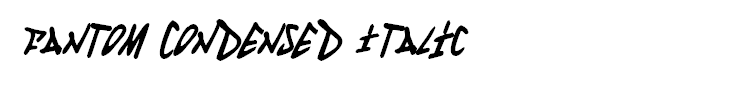 Fantom Condensed Italic