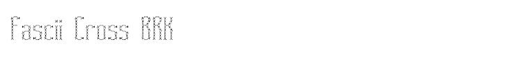 Fascii Cross BRK