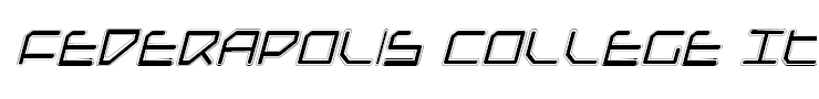 Federapolis College Italic