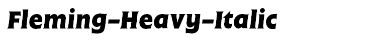 Fleming-Heavy-Italic