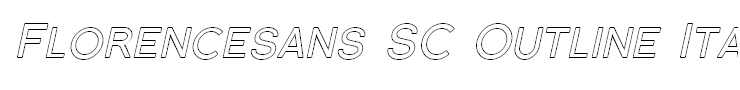 Florencesans SC Outline Italic