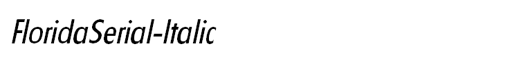 FloridaSerial-Italic