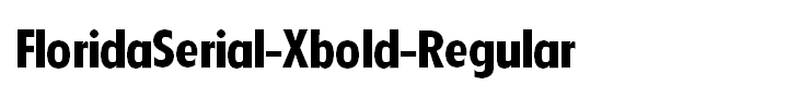 FloridaSerial-Xbold-Regular