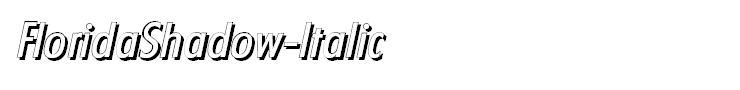 FloridaShadow-Italic