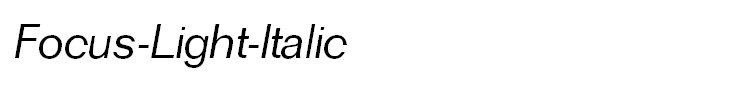 Focus-Light-Italic