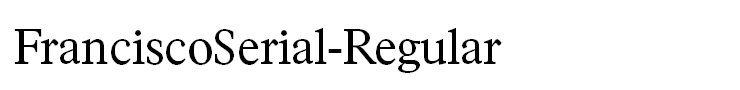 FranciscoSerial-Regular