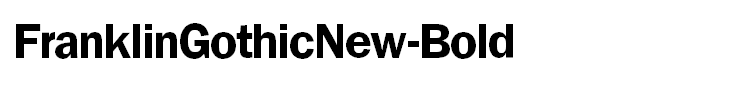 FranklinGothicNew-Bold